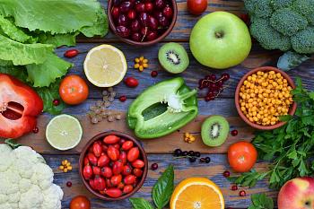 Овощи, ягоды и фрукты – самые витаминные продукты